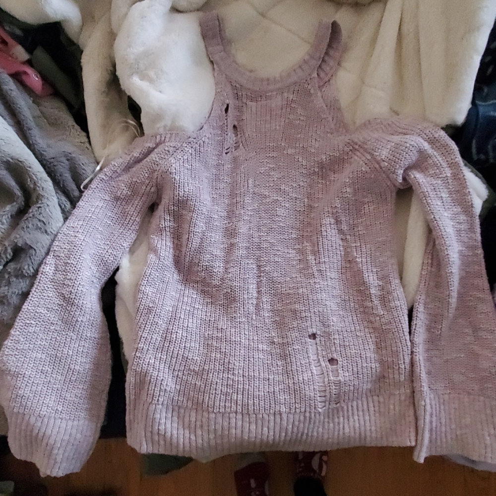 Hollister cold shoulder purple